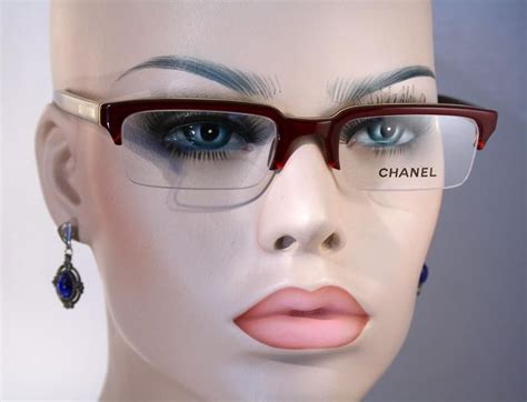 red chanel eyeglasses|chanel rimless glasses.